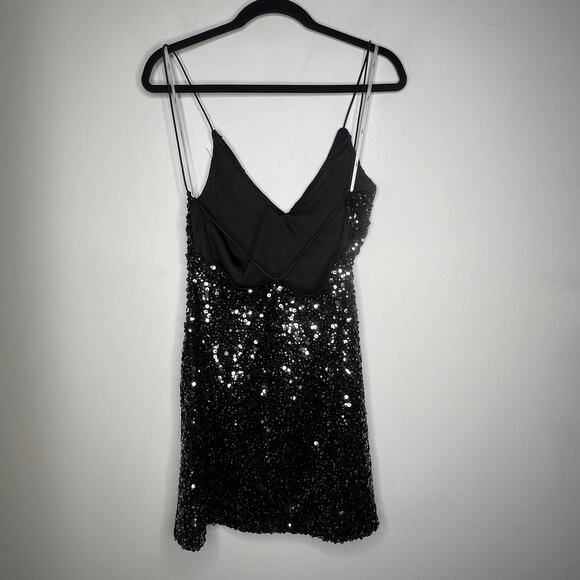 Lulu's Sequin Backless Mini Party Dress Size Small - Picture 8 of 11